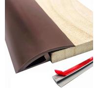 Floor Transition Strip Vinyl Self Adhesive Floor Transition Strip, Rug Edging Strips，Rubber Doorways Threshold Ramp Reducer
