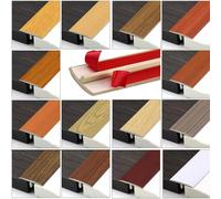 Floor Transition Strip Vinyl Self Adhesive Transition Strip for Floor Gaps, T Molding Laminate Cover