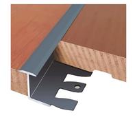 Floor Transition Strip Waterproof Aluminum Thresholds Edge Trim Lightweight Floor Divider Strip Cuttable Carpet Door Bar Cover Trim(Gray,12.5mm)