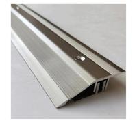 Floor Transition Strip Wood to Tile with Snap Track, Doorway Edge Trim Banding Aluminum Threshold Reducer for Uneven Floors(Gray,110cm)