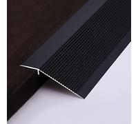 Floor Transition Strips, Extra Wide 10cm Carpet Edge Trim Metal Threshold Strip with Groove, Anti Skid Doorway Flooring Reducer Easy to Install, Length 115cm
