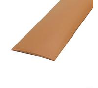 Floor Transition Strips Flat Dividers for Flooring PVC Floor Edge Trim Door Bottom Seal Strip Weatherproof Waterproof Joint Cover DIY Installation 2M (light brown)