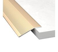 Floor transition strips,threshold moldings,waterproof and scratch-resistant,suitable for wooden floors/ceramic floors,taking into account large and small drop(Gold,10cm)
