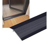 Floor Transition Threshold Strip Black White Doorway Edge Trim For Tile Laminate Vinyl Flooring, Aluminum Transition Ramp Threshold Easy To Install, For Kitchen Bedroom Bathroom Door Carpet Tile