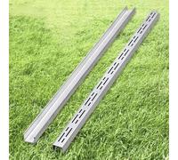 Floor Trench Drains For Driveways Slim, Stainless Steel Channel Drainage Trench Drain System Narrow Patio Drainage Grate Linear For Yard Underground/Patio/Driveway Garage(10x3cm/4x1.2in)