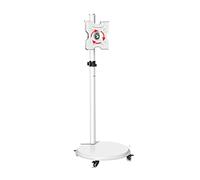 Floor TV Stand - 24-43in LCD Monitor Mobile Bracket, TV Computer Monitor Horizontal and Vertical Rotating Bracket Floor Mobile Cart Live Video Business Meeting Rack