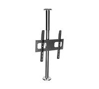 Floor Tv Stand Partition Wall Floor Tv Rotating Bracket Height Adjustable Lcd Tv Stand 32"-55" Tilting Tv Mount Base, Max 400X400Mm, 99 Lbs Height Adjustable Tall T