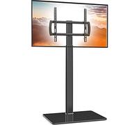 Floor Universal TV Stand 80 Degree Swivel Height Adjustable for 27 to 65 inch LCD, LED OLED TVs, end of Bed TV Stand for Bedroom, Living Room, HT1002B