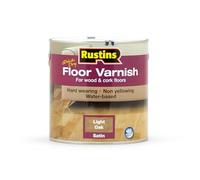 Rustins AFLO2500 Quick Dry Coloured Floor Varnish Light Oak 2.5 Litre
