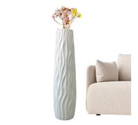 Floor Vase - 22.83inch Modern Dried Flower Vase, Large Decorative Centerpiece, Durable Elegant Design for Floral Arrangements | Wedding Decor, Farmhouse Style, Home Decoration, Workplace Accent