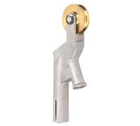 Floor Welding Nozzle Round Mouth with Wheel, PVC Flooring Welding Nozzle Accessory, 304 Stainless Steel Heat up to 1000℃ for 3mm 4mm 5mm Welding Rods