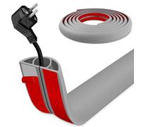 Floor Wire Cover 6m Self Adhesive Cable Floor Protect Cord,Cable Cover to Prevent Trip Hazards, Suitable for Home, Office, Factory, Warehouse and Other Places