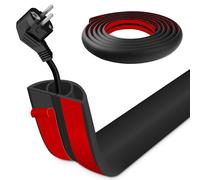 Floor Wire Cover 6m Self Adhesive Cable Floor Protect Cord,Cable Cover to Prevent Trip Hazards, Suitable for Home, Office, Factory, Warehouse and Other Places