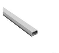 Floor Wire Cover for Cables on Floor - PVC Cord Protector with Curved - Reduces Tripping Risk in Living Spaces (Trapezoidal White)