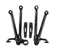 Floorboards Footpegs Motorcycle Rear Passenger Foot Peg Footrest Bracket Set For Suzuki GSXR1000 GSXR 1000 2005-2006(Black)