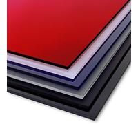 Floordirekt 3mm Colour Acrylic Glass, Perspex Acrylic Plastic Sheet, Gloss or Frosted Plastic Glass Plate Panels (100 x 100 cm, White - Frosted)