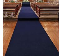 Floordirekt Aisle Runner Carpet, Wedding Runner, Wedding Aisle Runner Mat, Premium Exhibition Carpet, VIP Event Carpet, Flame Retardant (100 x 500 cm, Blue 621)