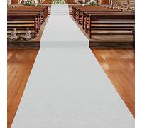 Floordirekt Aisle Runner Carpet, Wedding Runner, Wedding Aisle Runner Mat, Premium Exhibition Carpet, VIP Event Carpet, Flame Retardant (200 x 3000 cm, White 110)