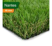 Floordirekt Artificial Grass Turf Nantes 40mm Realistic Fake Lawn Carpet For Garden Balcony Terrace Patio Event Flooring - 100 X 100 Cm