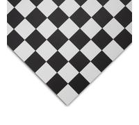Floordirekt Atlantic Damier 019D Cv Sheet Vinyl Flooring Pvc 1.90mm R10 Bfl-S1 Underfloor Heating Kitchen Living Black White 200 X 600 Cm