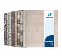 Floordirekt Atlantic Midas 139L PVC Vinyl Flooring, CV, Linoleum Floor Covering for Kitchen and Balcony in Wood/Tile/Stone Look, Robust and Easy to Clean, 200 x 500 cm