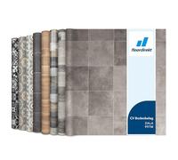 Floordirekt Atlantic Zala 997M PVC Flooring, Vinyl Flooring, CV, Linoleum Floor Covering for Kitchen and Balcony in Wood/Tile/Stone Look, Robust and Easy to Clean, 100 x 100 cm