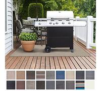 Floordirekt BBQ Grill Floor Protection Mat (90 x 180 cm) for Fire Grill, Electric Grill & Fire Pits, Large Outdoor Grill Pad Flame Retardant Barbecue Mat, Garden, Balcony, Yard Mat (Verona)