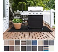 Floordirekt BBQ Grill Floor Protection Mat (90 x 180 cm) for Fire Grill, Electric Grill & Fire Pits, Large Outdoor Grill Pad Flame Retardant Barbecue Mat, Garden, Balcony, Yard Mat (Lucca)