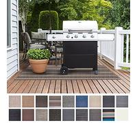 Floordirekt BBQ Grill Floor Protection Mat (90 x 180 cm) for Fire Grill, Electric Grill & Fire Pits, Large Outdoor Grill Pad Flame Retardant Barbecue Mat, Garden, Balcony, Yard Mat (Asti)