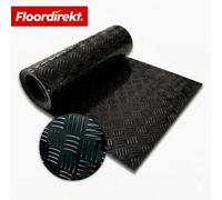 Floordirekt Bullet Pvc Flooring Black 2 mm Thick Diamond Plate Look Non Slip Easy Clean Vinyl Floor Roll 110 X 700 Cm