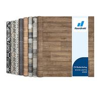 Floordirekt CV PVC Vinyl Flooring, Wood Effect Flooring Cover Rolls, Realistic Cushion Vinyl Floor for Kitchen, Bedroom, Homes, Hallways, Living Room (100 x 900 cm, Atlantic Antique Oak 606M)