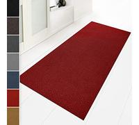 Floordirekt Dirt Trapper Mat, 100 x 100 cm, Red, Ideal as a Tailor-Made Dirt Trapper Rug, Hallway Runner, Kitchen Rug - Washable, Non-Slip, Clean Mat, Sold by the Metre (Hong Kong)
