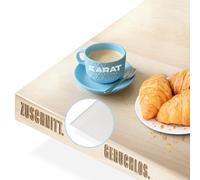 Floordirekt Empire Coloured Pvc Table Protector 1.5mm Bevelled Edge Water Repellent Dining Kitchen Desk Transparent 70 X 250 Cm