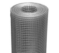 Floordirekt Fine Wire Mesh Roll 12.7 mm Galvanised Metal Mesh As Chicken Wire Rabbit Wire Vole Mesh For Garden 1 X 10 M