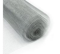Floordirekt Fine Wire Mesh Roll 6.3 mm Galvanised Metal Mesh As Chicken Wire Rabbit Wire Vole Mesh For Garden 1 X 10 M