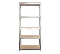 Floordirekt Heavy Duty Garage Shelving Rack Metal Boltless Storage System 1325Kg Capacity 180 X 90 X 40 Cm Galvanised