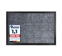 Floordirekt Karat Dura Polypropylene Dust Control Door Mat Non Slip Vinyl Back Home Commercial Entrance Anthracite 90 X 120 Cm
