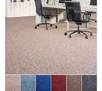 Floordirekt Needle Felt Carpet Malta | Floor Covering Made from Needle Felt for Living Spaces and Offices | Cold Insulation & Soundproofing | Many Colors & Sizes (200 x 200 cm, Beige)