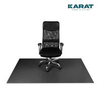 Floordirekt Neo Office Chair Mat Pvc For Hard Floors Desk Home Office Floor Protector Custom Cut 1.5mm Black 114 X 400 Cm