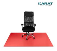 Floordirekt Neo Office Chair Mat Pvc For Hard Floors Desk Home Office Floor Protector Custom Cut 1.5mm Red 90 X 600 Cm