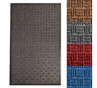 Floordirekt Ocean Door Mat | Dirt Trapper Mat | Scrubber Structure | Shoe Scraper and Clean Rug in One | 4 Colours & 3 Sizes (Anthracite, 90 x 150 cm)