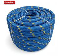 Floordirekt Polypropylene Rope K2 3mm Tear Resistant Floating Uv Rope For Camping Garden Tie Down Blue Yellow - 10 M
