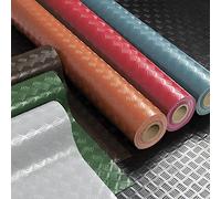 Floordirekt PVC Flooring Diamond Cut - Rubber Mat Sold by the Metre - Thickness: 2 mm - Checker Plate Pattern - Non-Slip and Resistant to Liquids & Dirt - Universal Use (120 x 250 cm, Grey)