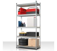 Floordirekt Rhino 5-Tier Heavy Duty Shelving Unit Metal Boltless Storage Rack System 1050Kg Capacity 180 X 90 X 60 Cm Galvanised