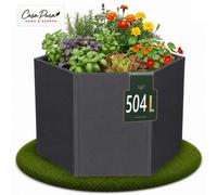 Floordirekt Rosia Hexagonal Metal Raised Garden Bed Anthracite 100 X 87 X 77 Cm