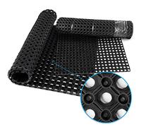 Floordirekt Rubber Mat, Honeycomb Pattern, Octo Door Mat, Outdoor Dirt Trapper, Non-Slip, Ring Rubber, Sold by the Metre (23 mm, 100 x 250 cm)