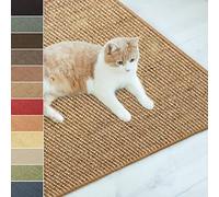 Floordirekt Sisal Cat Scratching Mat, Large Cat Scratch Mat (Cork, 100 x 100cm) Non-Slip Cat Claw Mat Scratching Board Pad, Natural Sisal Scratch Carpet, Woven Mat Furniture Protector