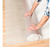 Floordirekt Soft Foam Anti Slip Carpet Rug Underlay Soft Foam Floor Grip Brown 120 X 250 Cm