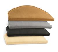 Floordirekt Stair Mats - Vienna Silver Grey - 1 pcs Stair Mats - Semicircular 25x65 cm