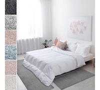 Floordirekt Sundae Bed Border Carpet Runners, 3 Piece Set | Bed Rug Velour, Deep Pile Carpet Runners For Bedrooms (W: 67 cm | L: 1 x 250 cm + 2 x 140 cm, Silver)